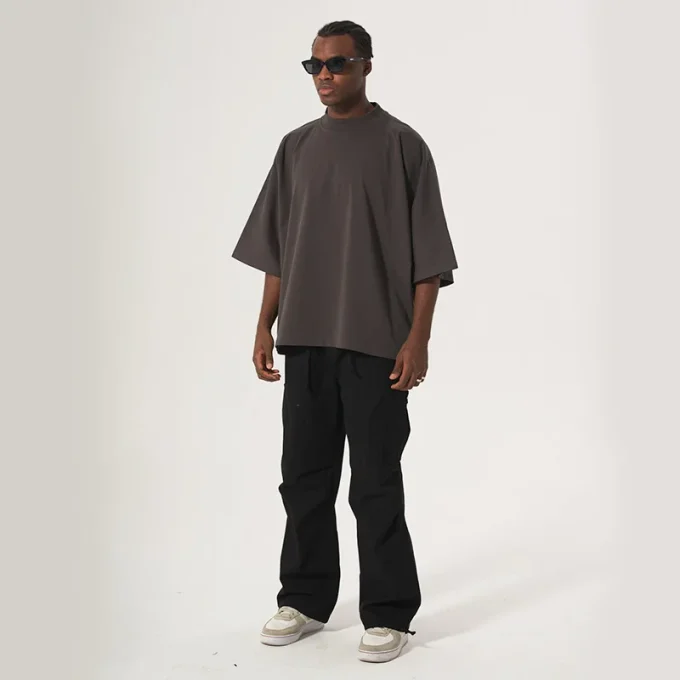 Good Quality Streetwear Blank Thick Black 100% Soft Cotton t Shirt Men 230 Gsm Oversized Heavy t Shirts for Men