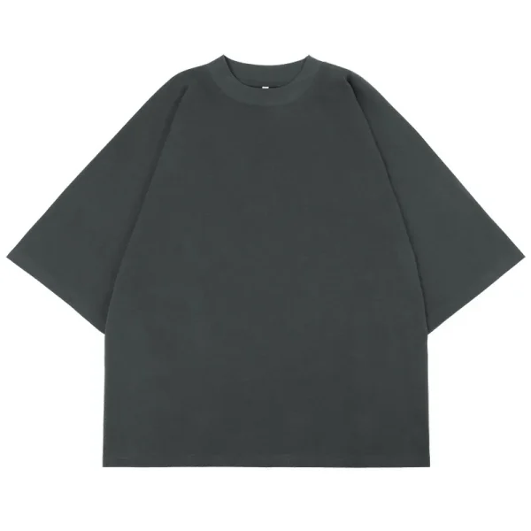 Good Quality Streetwear Blank Thick Black 100% Soft Cotton t Shirt Men 230 Gsm Oversized Heavy t Shirts for Men - Image 5