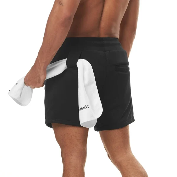 Summer New Cotton Shorts Sports Shorts Plus Size Exercise Gym High Quality Fitness Shorts Men's Jogging Running Cotton Fabric - Image 4