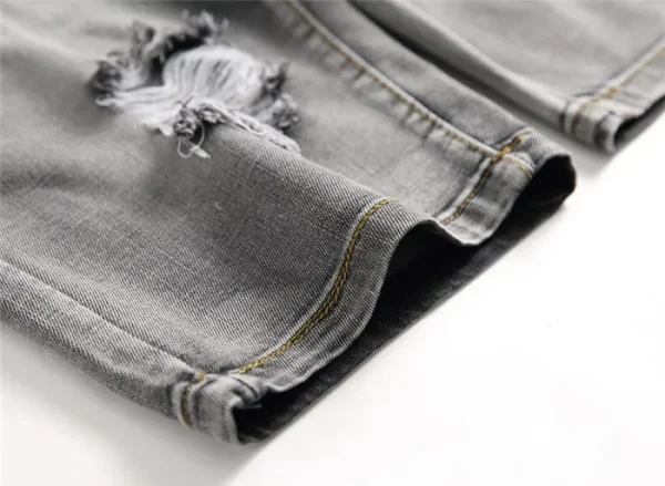 2025 Spring Men Cotton Solid Men's Shorts Clothing Jeans Shorts New Short Bermuda Fashion Casual Summer Denim WASHED - Image 6