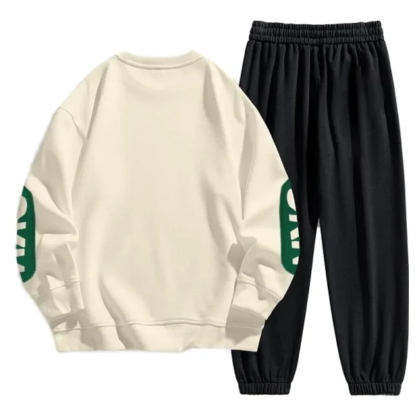 Men's Casual Sport Track Suit for Men Autumn Winter 2025 New Trendy Knitted Sports Clothing Hoodie Sweatshirt Set - Image 4