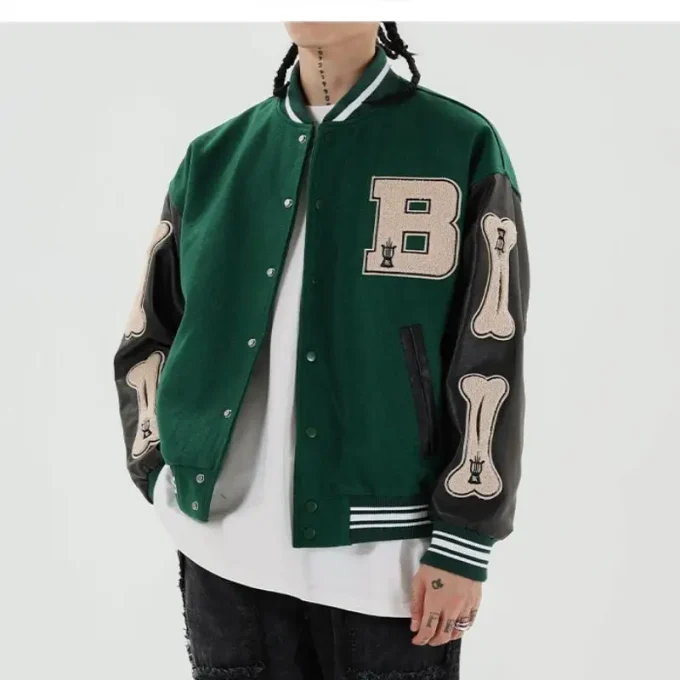 Hot Sale Men Baseball Uniform Coat Autumn Jacket Streetwear Casual Tracksuit Men Coats Vintage Varsity Jacket