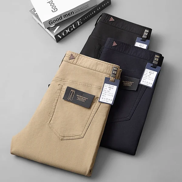 Best Selling Trousers Athletic/Cargo/Straight Retro Design Striped Slim Fit Men's Business Casual Chino Pants Trousers