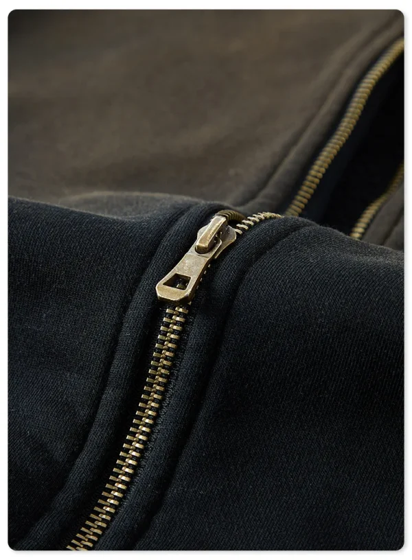 Heavy Weight Street Wear Vintage Washed Colors Shade  Men's Hoodies - Image 4