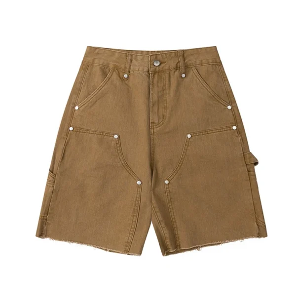 Multi-pockets Double Layer Work Shorts for Woods Men