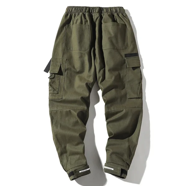 100% Cotton Hip Hop Cargo Pants for Young Men - Image 2