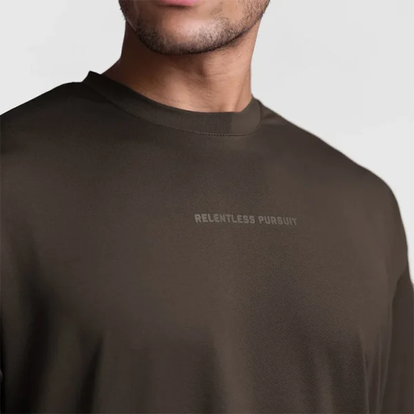 New Design  Knitted Breathable Summer Fashion Causal Oversized T-shirt for Man - Image 6