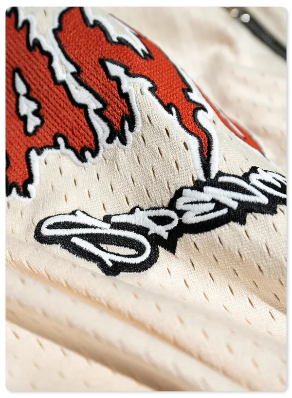 Drawstring Basketball Shorts Embroidered Mesh Shorts Casual Pants Sweatpants for Mens Shorts - Image 5
