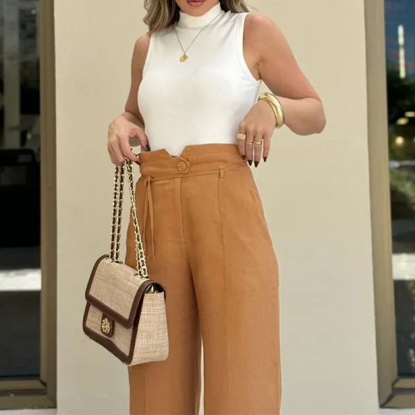 Women's High-Waisted Long Dress Pants Versatile New Fashion Autumn Commuter Style - Image 4