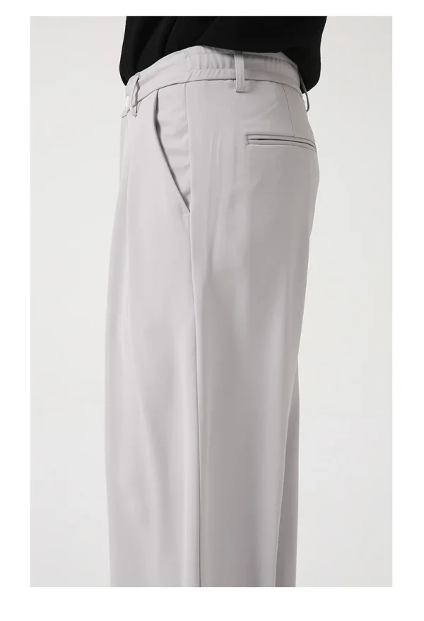 Casual Men Suits Streetwear Fashion P Men Black Suit White Ps Men Dress Ps Slim Fit Dress Trousers - Image 6