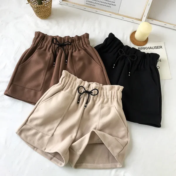 Black Slimming Wide Leg Pants Loose Casual Boot Pants for Spring