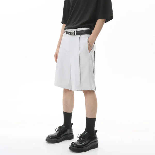 New Fashion Loose Breathable Suit Fabric Summer All-match Suit Shorts for Man - Image 2