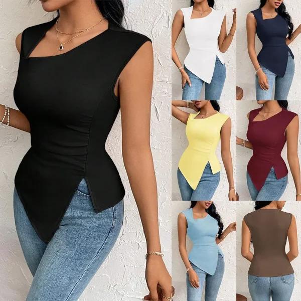 Spring Summer Women's Fashion T-Shirt Elegant European American Style