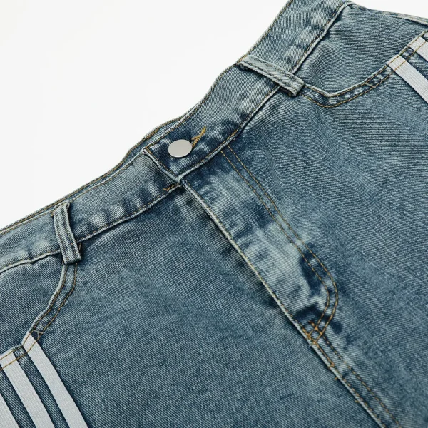 Price Baggy Denim Shorts Men Cargo Shorts Design Frayed Hole Knee Length Denim Shorts Men - Image 3