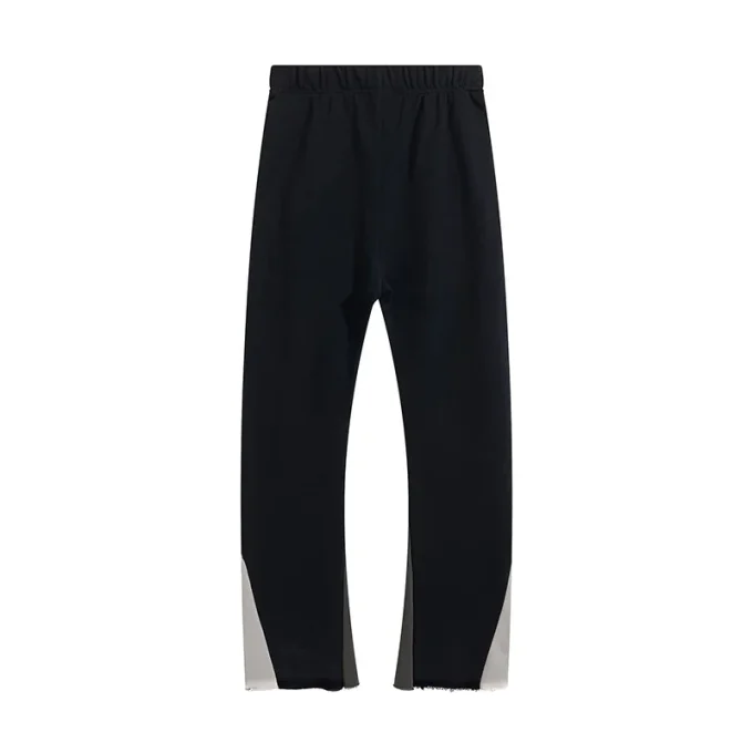 Baggy Casual Sport Pants Men High Quality 100% Cotton Two-color Splicing Design Sweatpants for Men