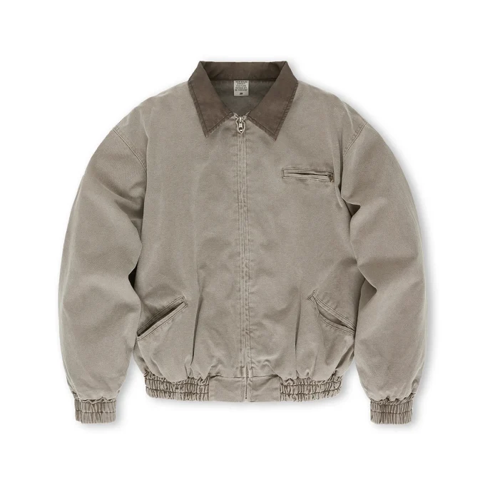 Blank Acid Washed Old Lapel Jacket Fall/winter Loose Casual Men's Jacket American Vintage Men's Heavy Canvas Jacket