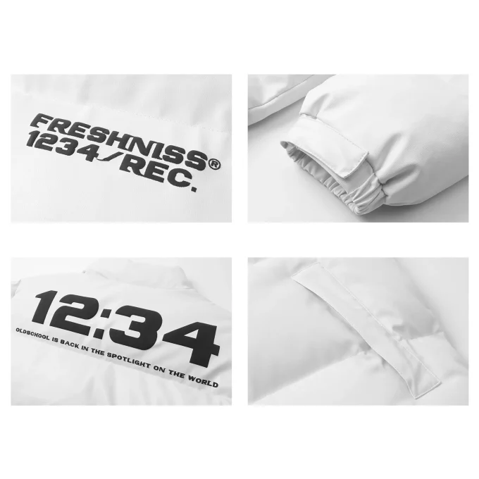 2025 New Design Men's Jacket Foam Printing Embossed the Streets of Popular Hip-hop Style Men's Coats