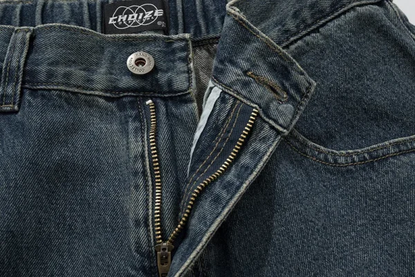 Vintage High Quality Casual Denim Ripped Straight Leg Plus Size Men's Jeans - Image 4