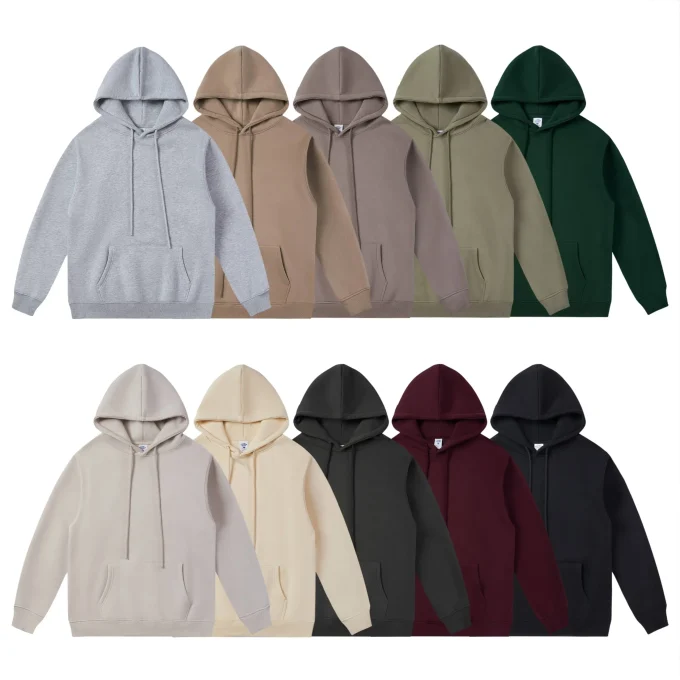 Clothing Blank Quality Cropped Boxy Fit Hoodie and Jogger Men Heavyweight Oversized Tracksuit for Men