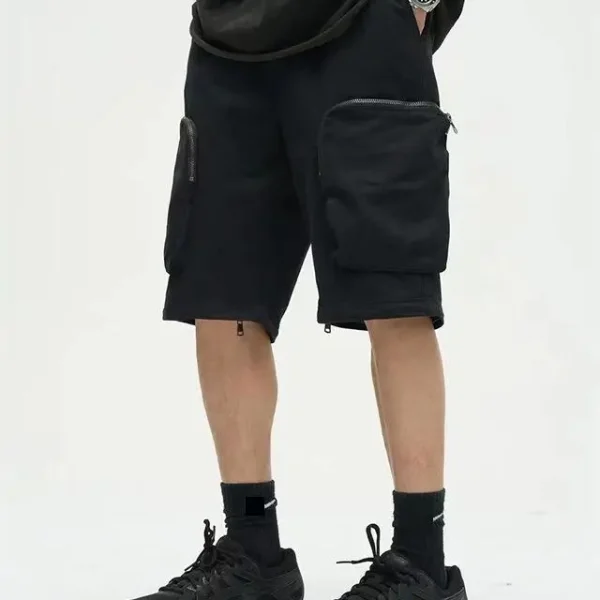 Detachable Legs With Zippers Men's Loose Cargo Pants
