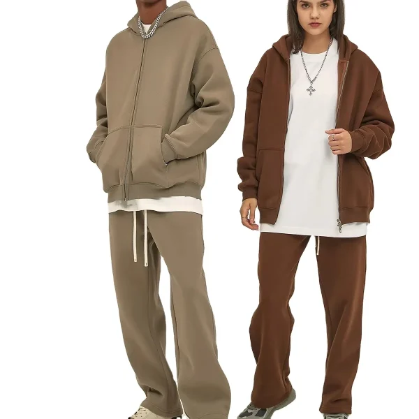 Loose Casual Print Plus Size Embroidery Men's Hoodies Sweatshirts Plain Men's Hoodies Set