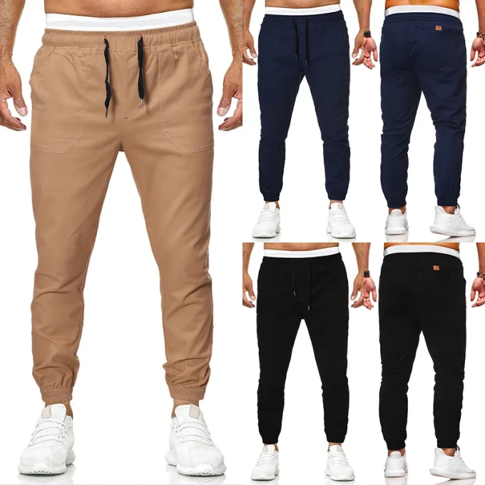 Blank High Quality Multi Pockets Men Casual Pants Jogger Sweatpants for Men
