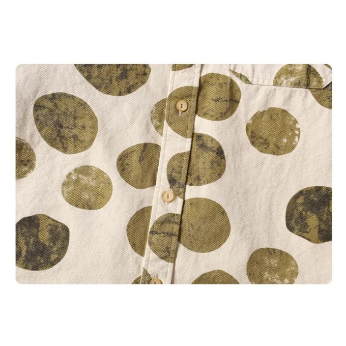 Men's Spring Autumn Retro American Style New Trendy Loose Casual Shirts 100% Cotton Printed Tops Anti-Pilling Jacket