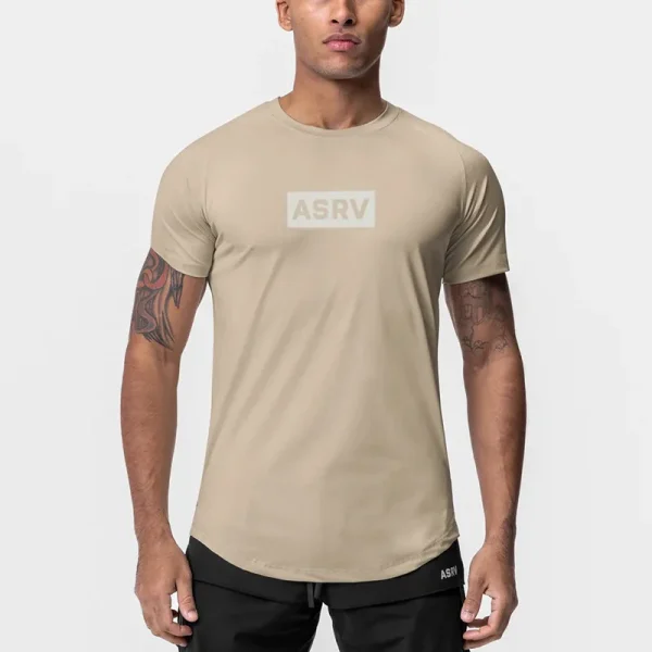 Promotion Breathable 100%cotton Fashion Casual Man's Clothing Slim Short Sleeves Sport T-shirt for Man