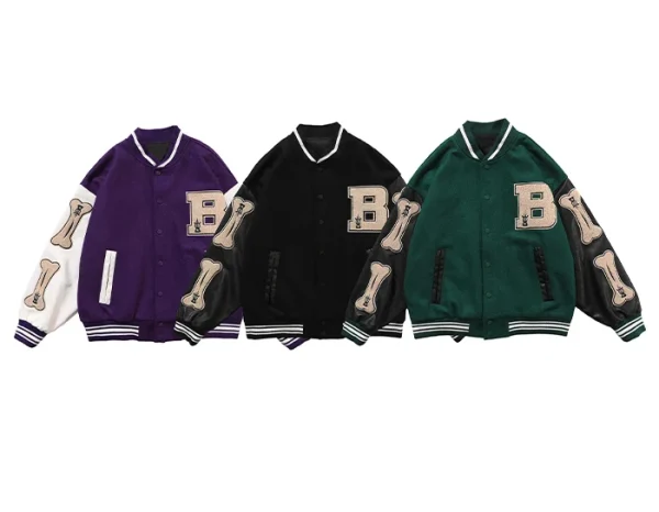 Hot Sale Men Baseball Uniform Coat Autumn Jacket Streetwear Casual Tracksuit Men Coats Vintage Varsity Jacket - Image 2
