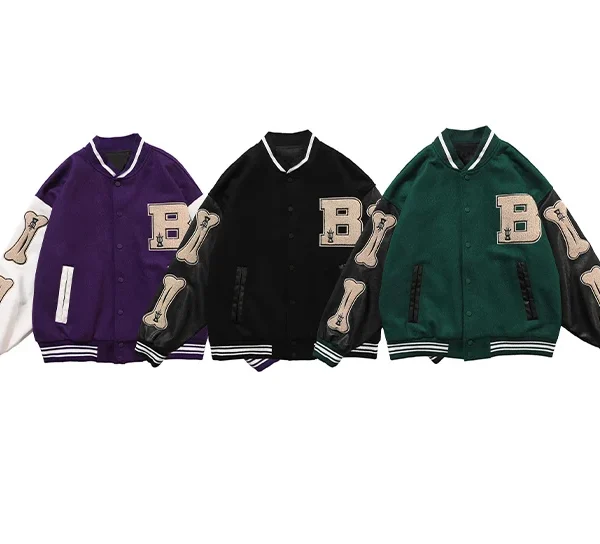 Hot Sale Men Baseball Uniform Coat Autumn Jacket Streetwear Casual Tracksuit Men Coats Vintage Varsity Jacket