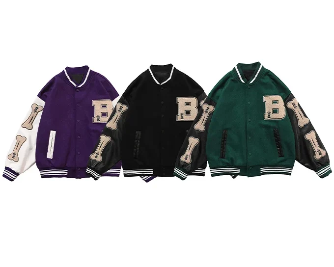 Hot Sale Men Baseball Uniform Coat Autumn Jacket Streetwear Casual Tracksuit Men Coats Vintage Varsity Jacket