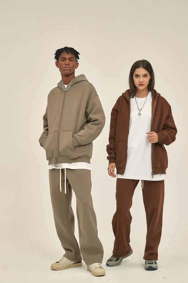 New Product Hot Sale Cropped Hoodie Heavyweight Oversized Plain Thick Boxy - Image 4