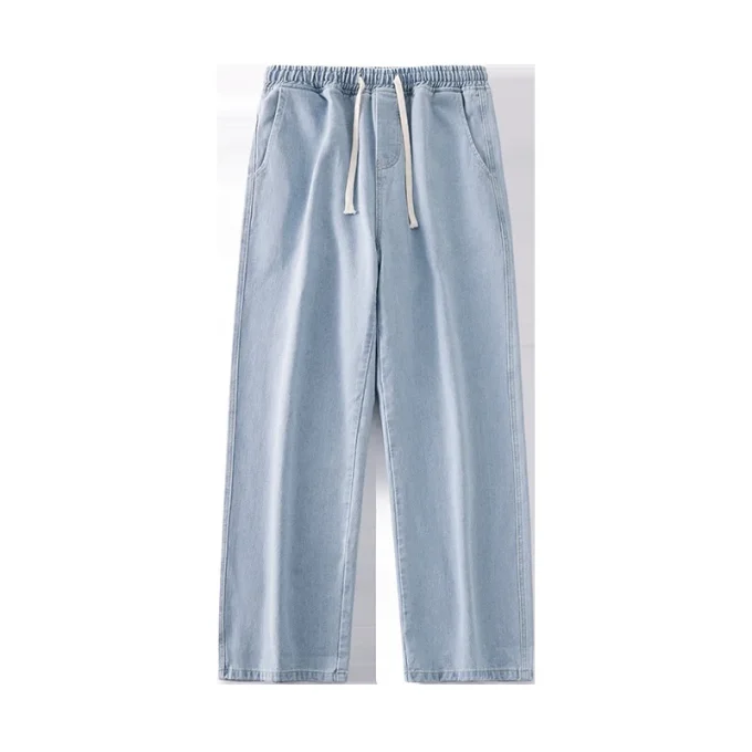 Fashion Casual Clothes Jeans Baggy Cargo Buttons Men's Jeans Pants Trousers for Men Denim