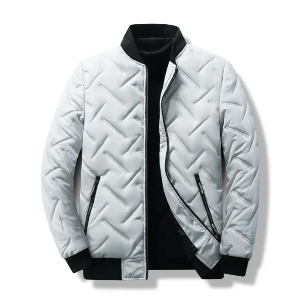 Puffer Long Coat Warm Men's Winter Jacket Cotton Casual Woven Winter Clothes Blank Bubble Down for Men