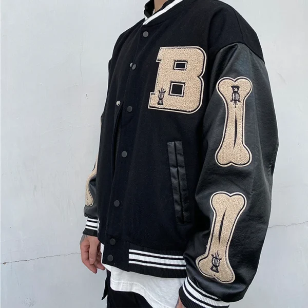 Hot Sale Men Baseball Uniform Coat Autumn Jacket Streetwear Casual Tracksuit Men Coats Vintage Varsity Jacket - Image 4