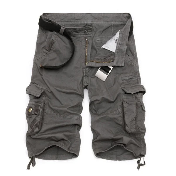 New Mens Shorts Fitness Plaid Casual Short Pants High Quality Shorts Men's Sports Bermuda Cargo Shorts Daily Knitted Mid Waist - Image 4