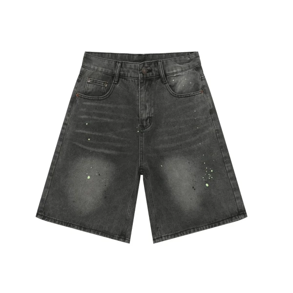 2025 Denim Jorts Men's Casual  Pants  Street Summer Loose Straight Wide Leg Denim Shorts Woven - Image 2