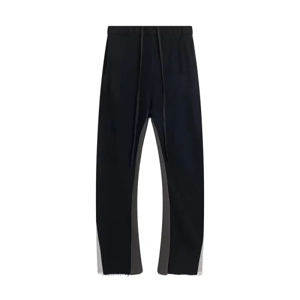Baggy Casual Sport Pants Men High Quality 100% Cotton Two-color Splicing Design Sweatpants for Men - Image 4