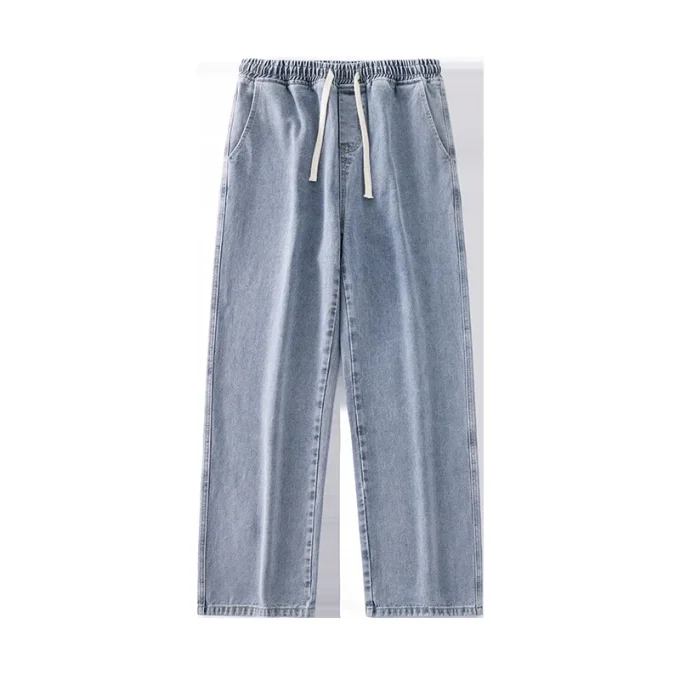 Fashion Casual Clothes Jeans Baggy Cargo Buttons Men's Jeans Pants Trousers for Men Denim