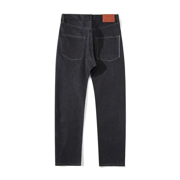 100% Cotton Raw Denim Selvedge Jeans for Men Vintage Woven Straight Jeans Low Moq Breathable Pants No Jeans NO Wash - Image 5