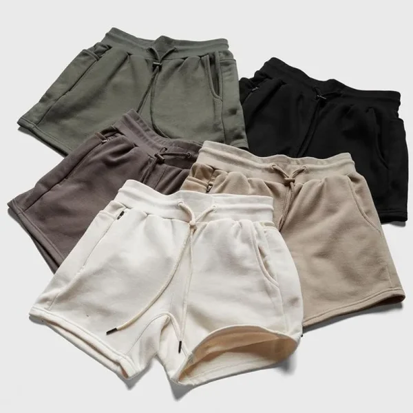 Summer New Cotton Shorts Sports Shorts Plus Size Exercise Gym High Quality Fitness Shorts Men's Jogging Running Cotton Fabric