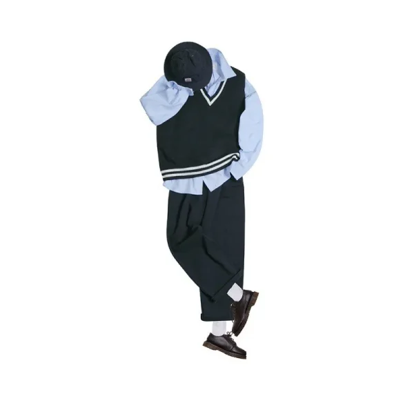 Cityboy Mid Unisex Loose Straight Pants Trendy Casual Pants Zipper Fly Solid Color Draped Wide Leg Oversized Trousers - Image 4