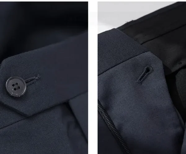 Men's Bermuda Shorts French Style Blank Navy Cotton Short Shorts