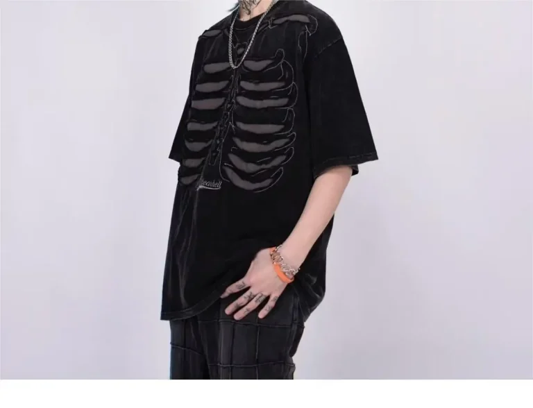 High Quality Men's Plain Tee Shirt Distressed Washed Tshirts Oversized T-shirts for Summer - Image 5