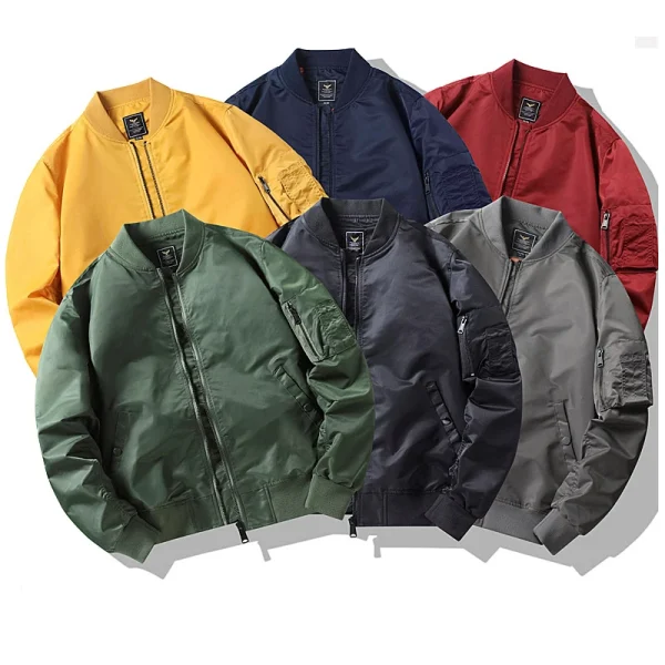 Men Bomber Jackets Hip Hop Bomber Jackets Mens Bomber Jacket - Image 2