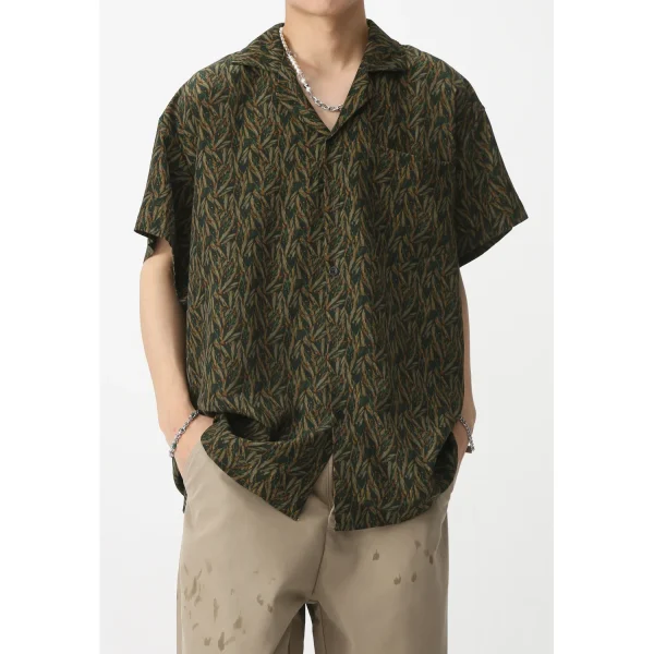 New Design Fashion Streetwear Terylene Breathable Baggy Man's Clothing Plus Size Men's Shirt - Image 5