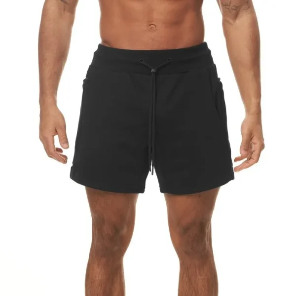 Summer New Cotton Shorts Sports Shorts Plus Size Exercise Gym High Quality Fitness Shorts Men's Jogging Running Cotton Fabric - Image 2