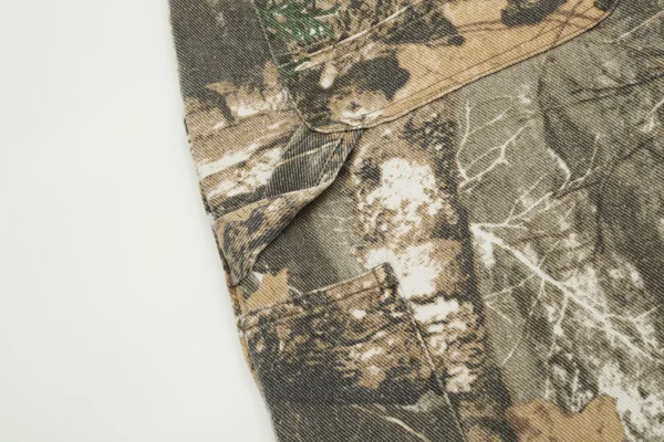 Summer Baggy All Over Real Tree Digital Print Hunting Camouflage Work Pants Cavas Twill Camo Cargo Shorts Men - Image 5