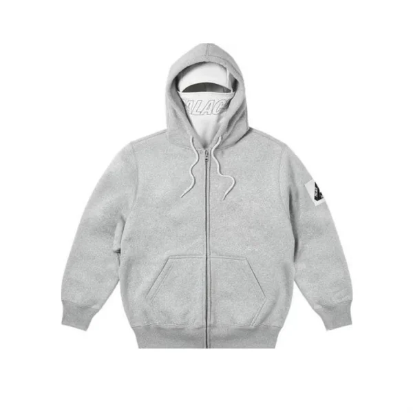 2025 Autumn Winter Trendyy Men's Crocheted Hooded Sweatshirt Jacket Printed Solid Pattern Loose Fit Ins Design - Image 3