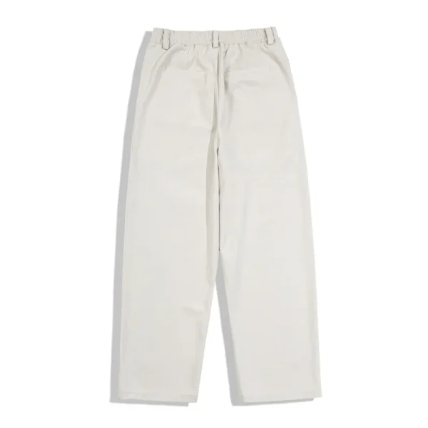 CleanFit Unisex Loose Baggy Pants Double Pleated Wide Leg Casual Suit Mid-Waist Flat Front Floor-Length Straight Pattern - Image 3